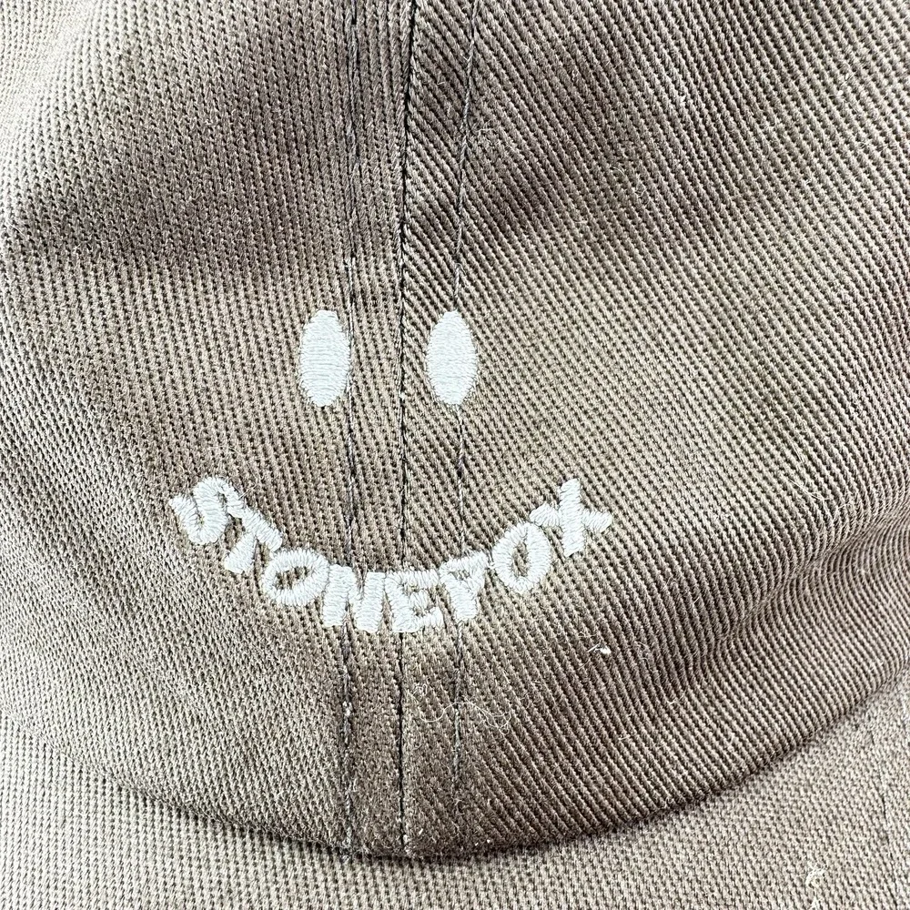 Stone Fox Swim x Free People Canvas StrapBack Hat One Size Embroidered Brown